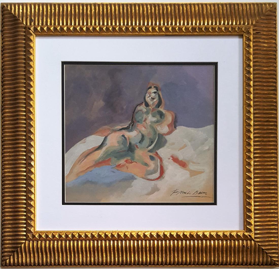 Francis BACON gouache on paper signed painting (1 of 3)