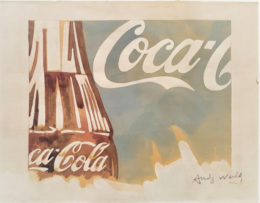 Andy Warhol gouache on paper (1 of 2)