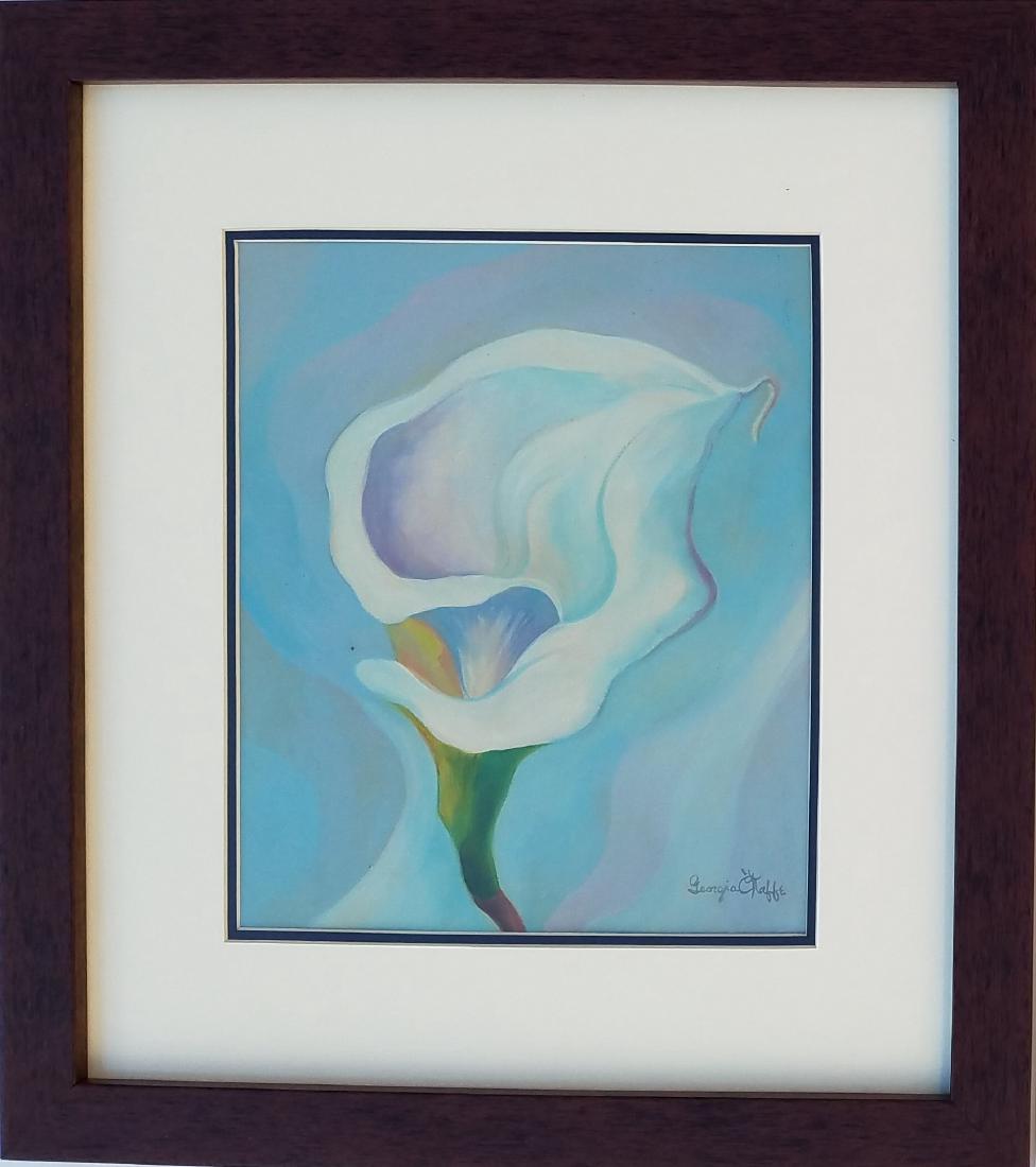 Georgia O'Keeffe watercolor on paper (1 of 2)