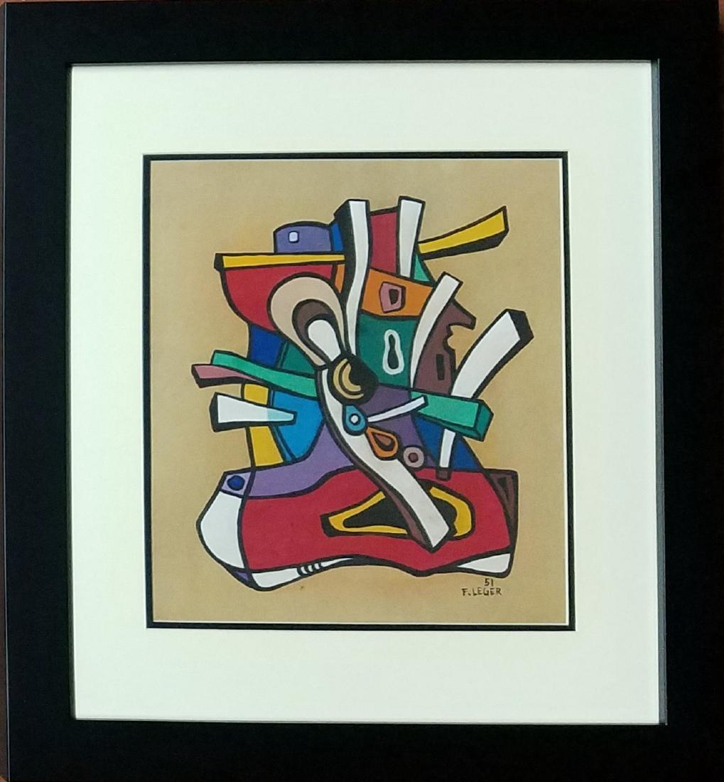 Joseph Fenand Leger mix media on Paper (1 of 2)