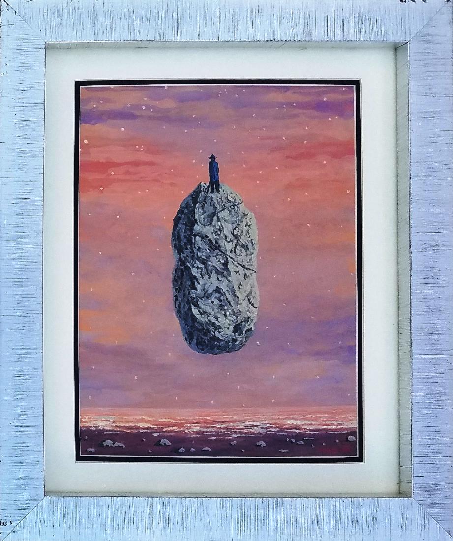 Rene Magritte gouache on paper (1 of 2)