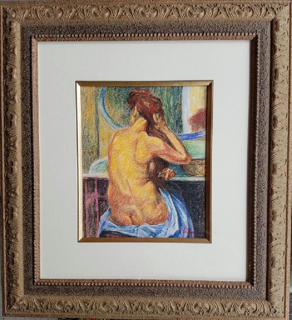 Edgar Degas pastel on paper signed painting (1 of 1)