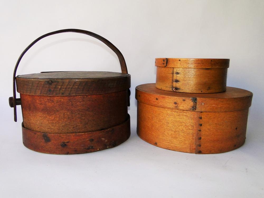 THREE WOODEN PANTRY BOXES (1 of 3)