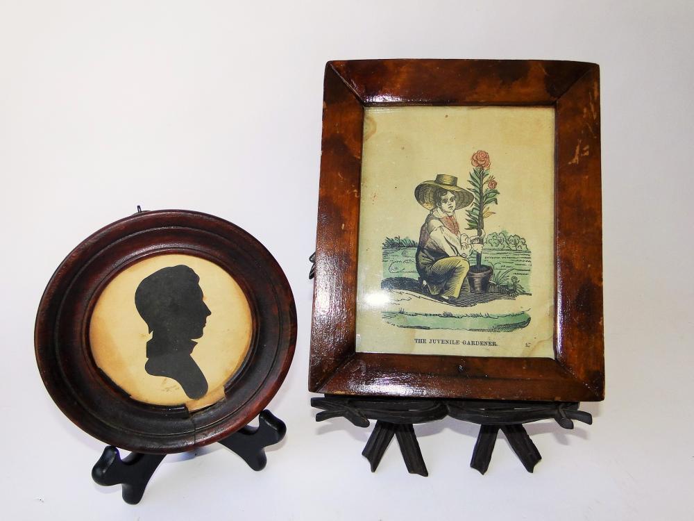 SILHOUETTE, W/C PAINTING ON EASEL (1 of 3)