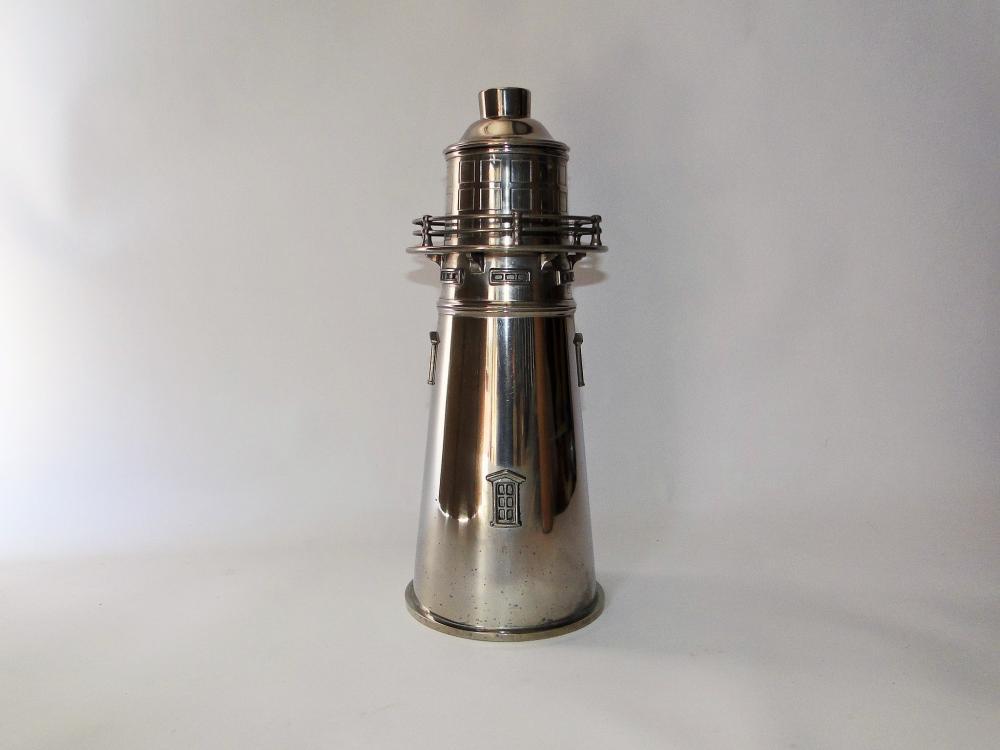 VINTAGE LIGHTHOUSE COCKTAIL SHAKER (1 of 5)