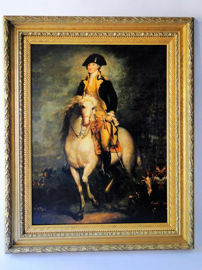 LARGE GEORGE WASHINGTON FRAMED PAINTING (1 of 3)