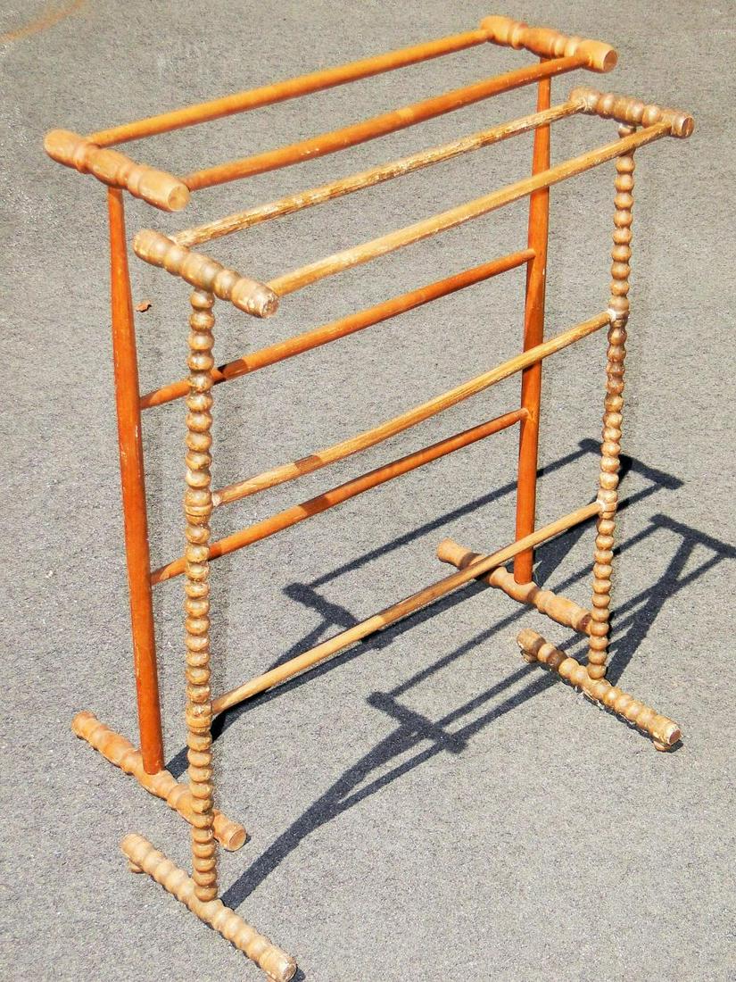 TWO 19TH C TOWEL RACKS (1 of 1)