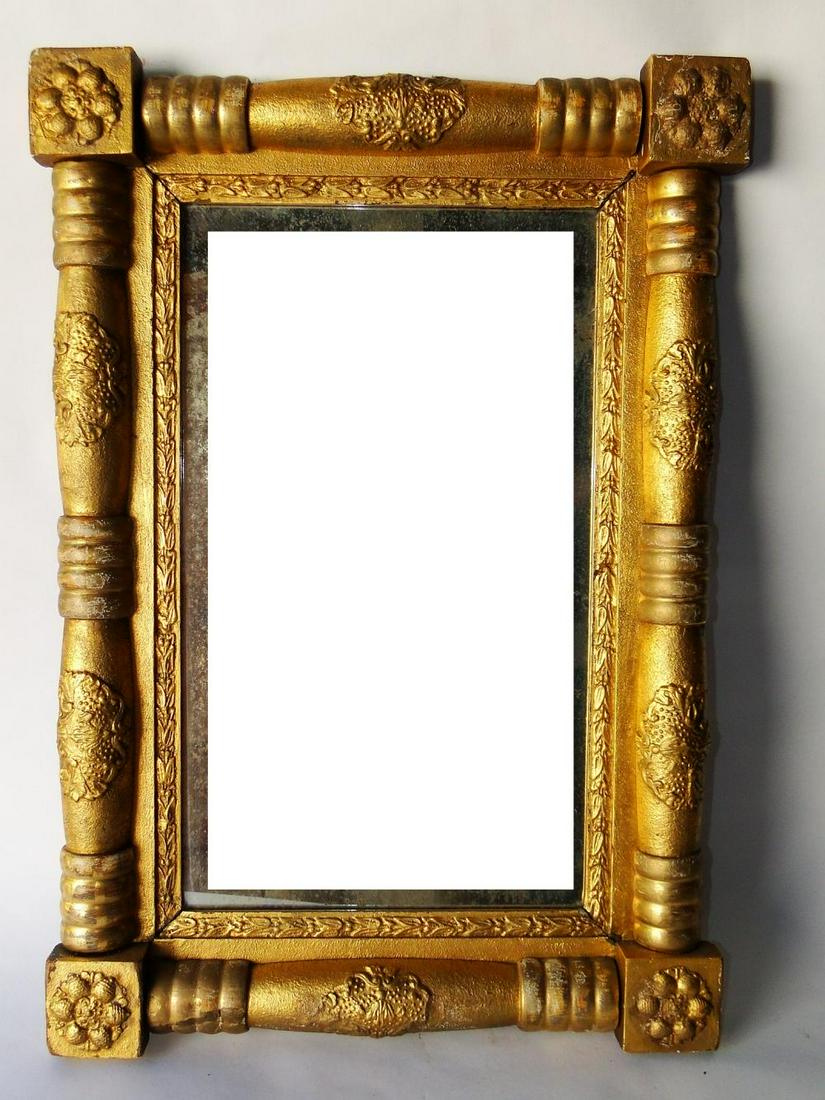 19TH C GOLD GILDED MIRROR (1 of 2)