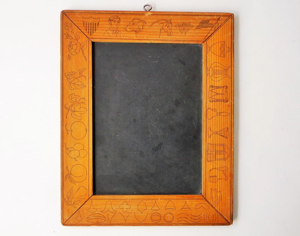 19TH C PRIMARY SCHOOL SLATE: 19TH C PRIMARY SCHOOL SLATE, IVISON, BLAKEMAN, TAYLOR AND CO. NY, 8 X 10