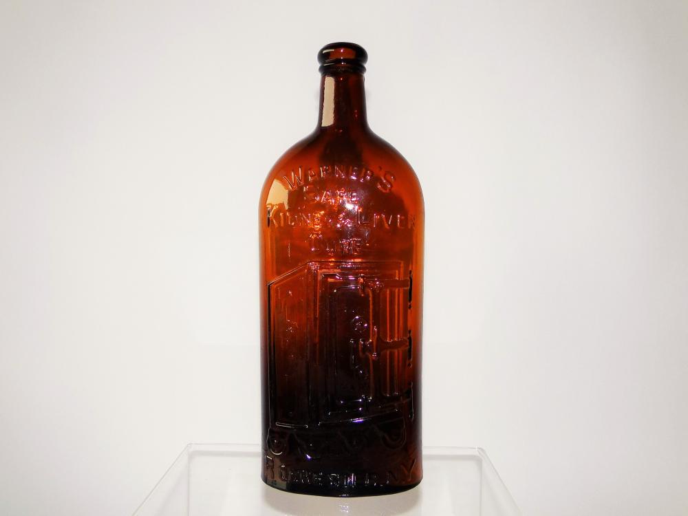 WARNER'S SAFE KIDNEY CURE BOTTLE: WARNER'S SAFE KIDNEY CURE BOTTLE, 10"