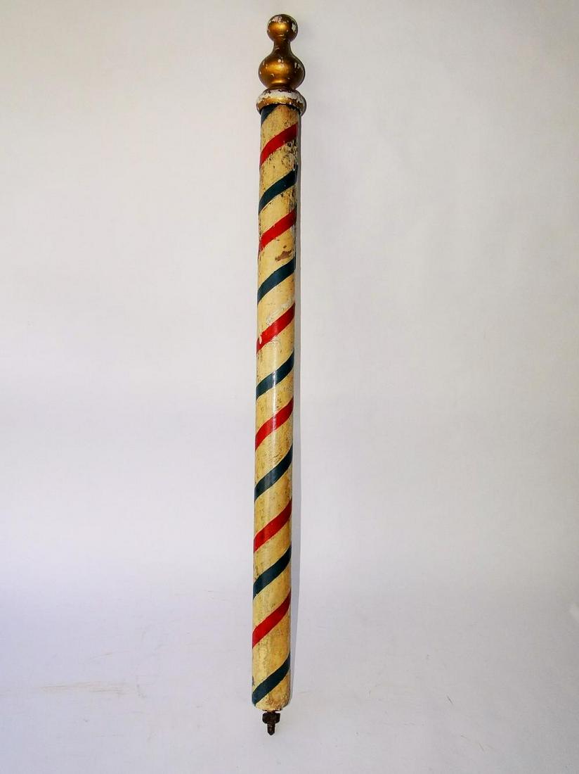 LATE 19TH C BARBER POLE (1 of 3)