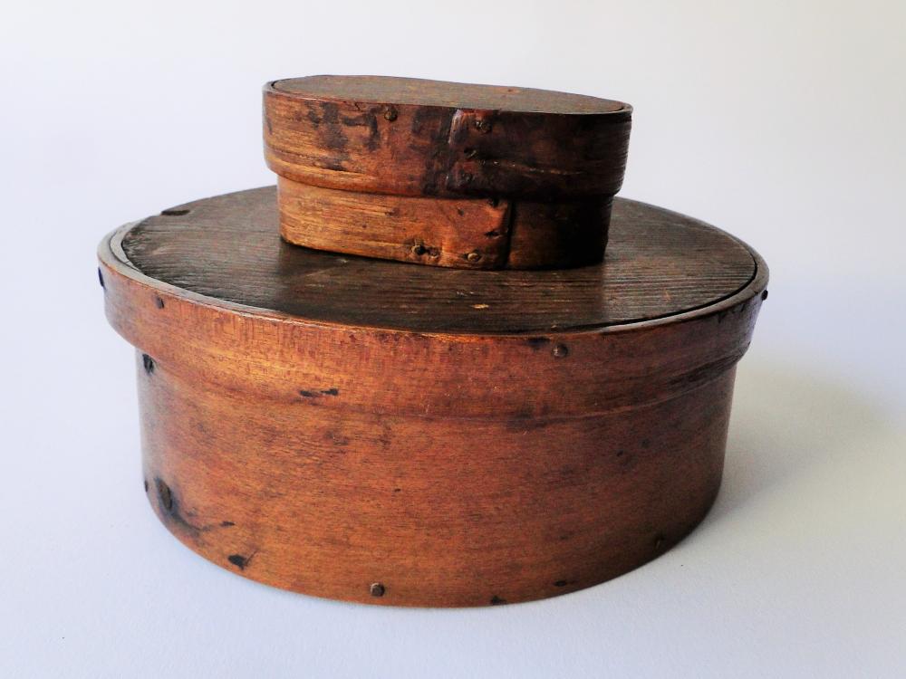 TWO 19TH C PANTRY BOXES (1 of 3)