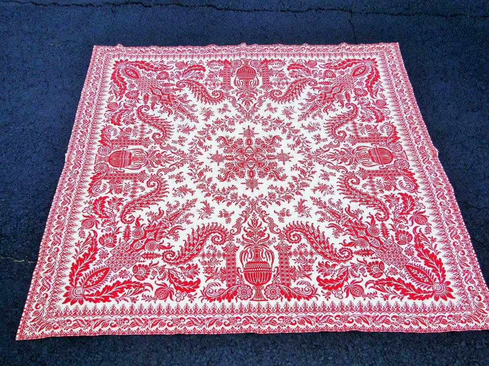 OVERSHOT COVERLET TWO PANEL (1 of 2)