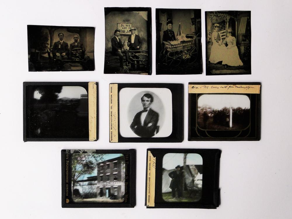 RARE GROUPING OF 19TH C GLASS SLIDES (1 of 8)