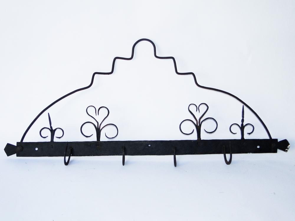 EARLY 19TH C IRON HANGING MEAT RACK (1 of 2)