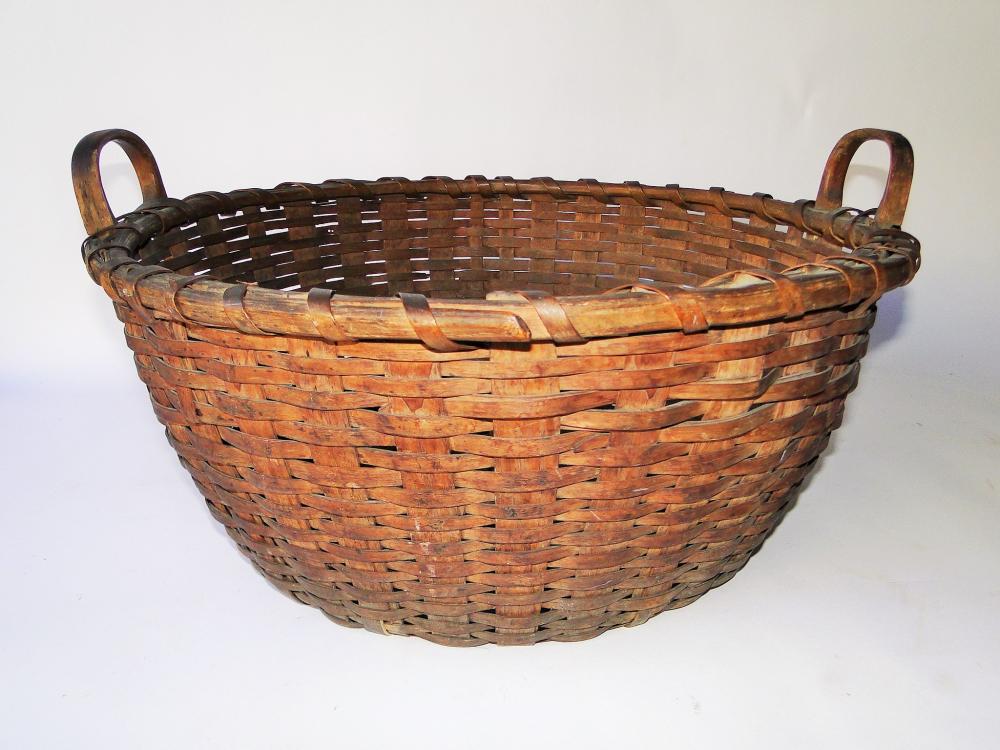 EARLY SPLINT WOVEN BASKET (1 of 4)