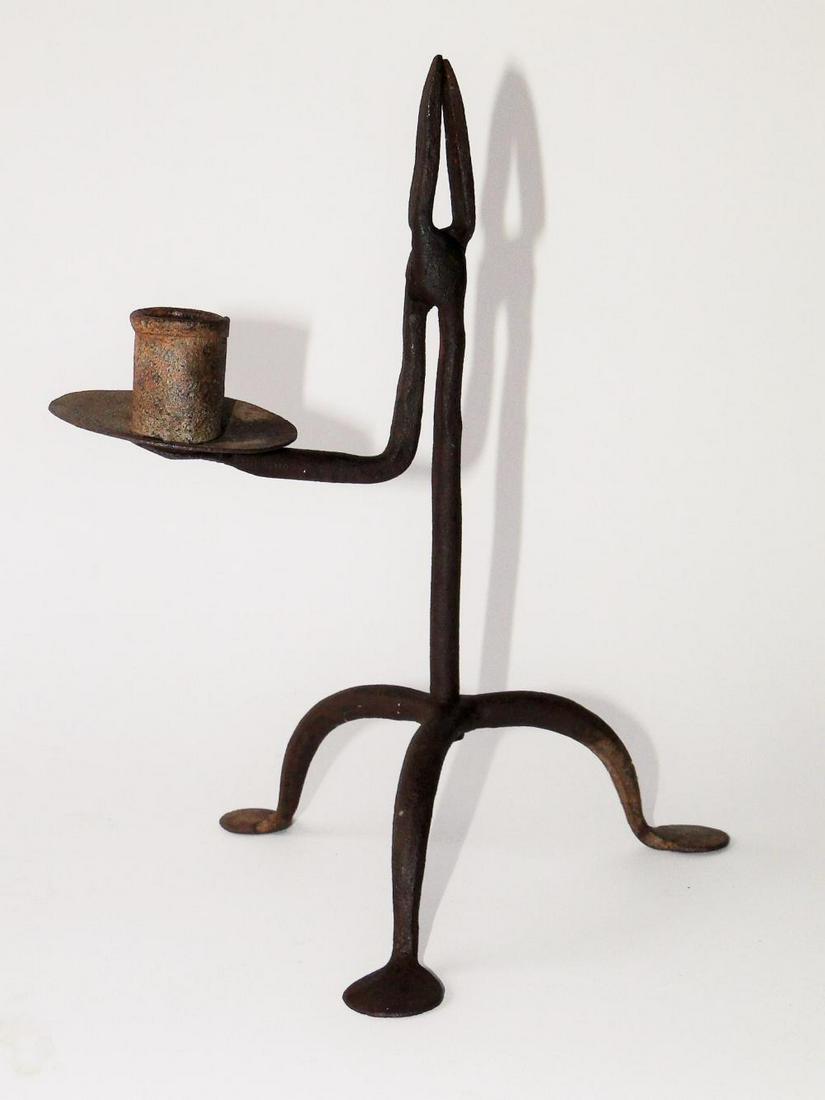 18TH C TABLE TOP RUSH LIGHT (1 of 1)