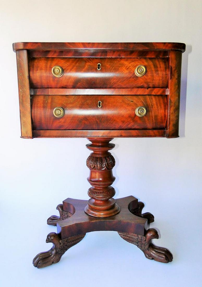 EMPIRE PERIOD TWO DRAWER STAND (1 of 3)