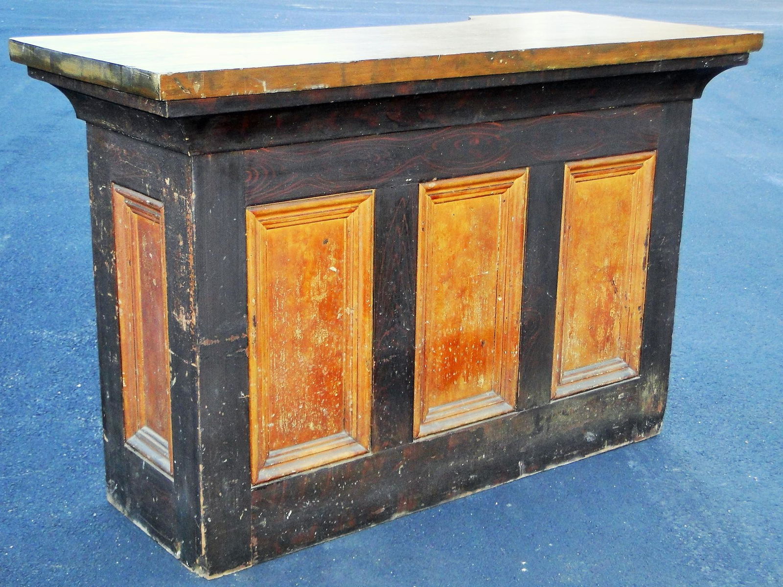 GRAIN PAINTED COUNTRY STORE MERCANTILE COUNTER, INSET (1 of 5)