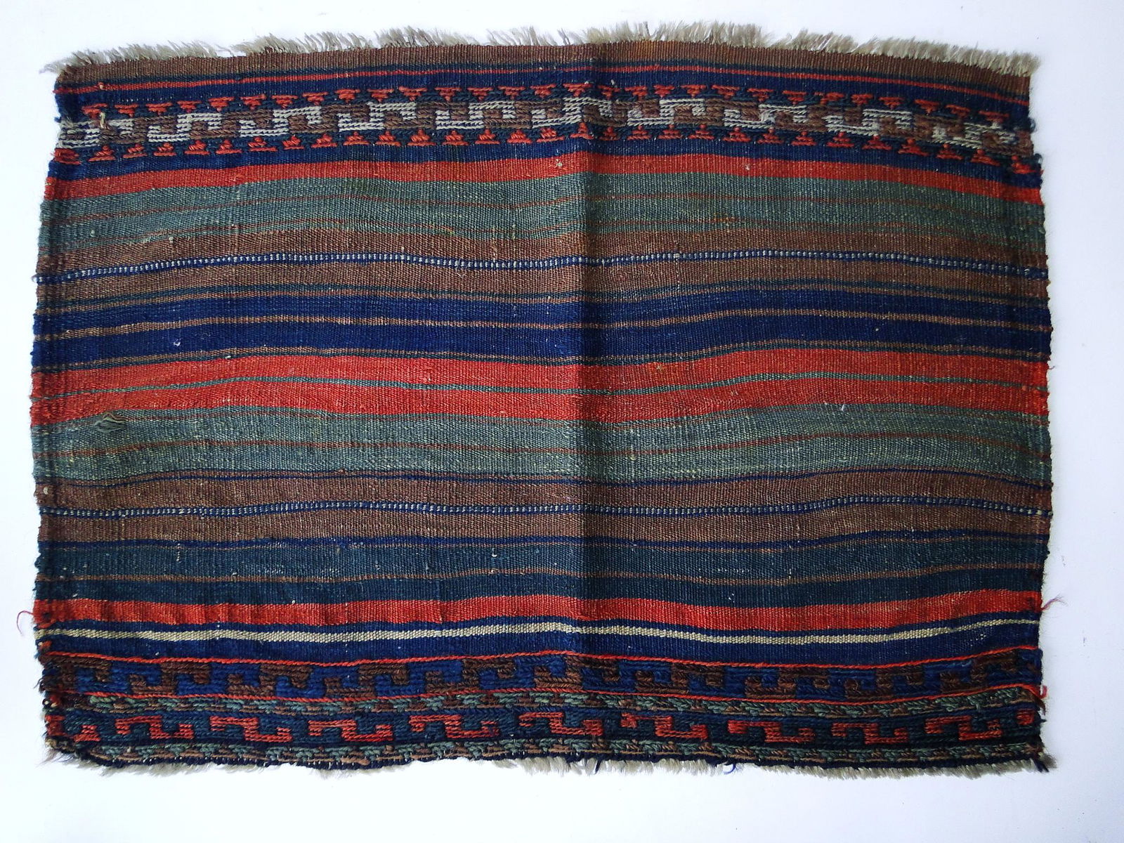 SMALL HAND WOVEN MAT, 20 X 28 (1 of 2)