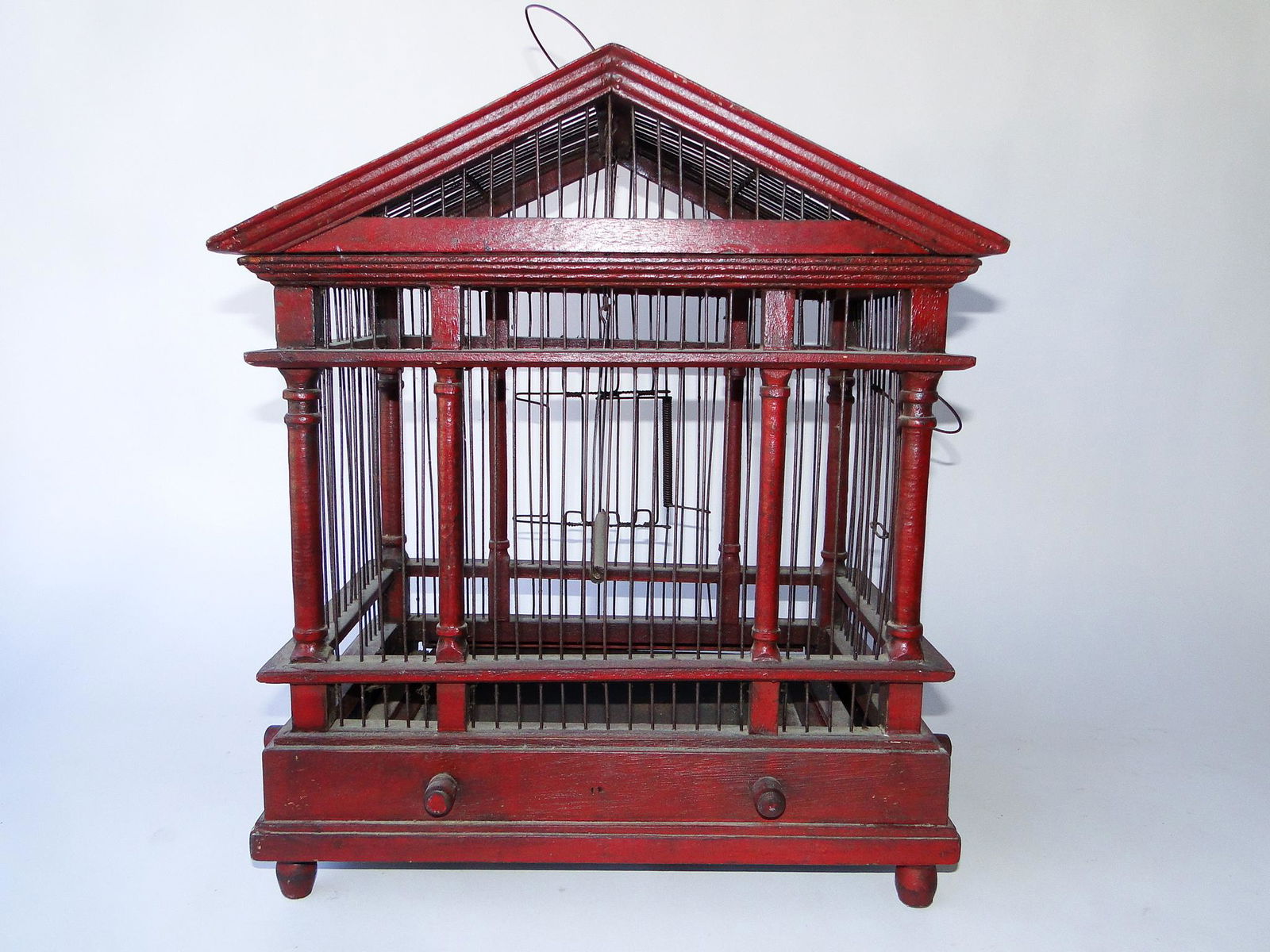 EARLY 20TH C PAINTED BIRDCAGE (1 of 5)