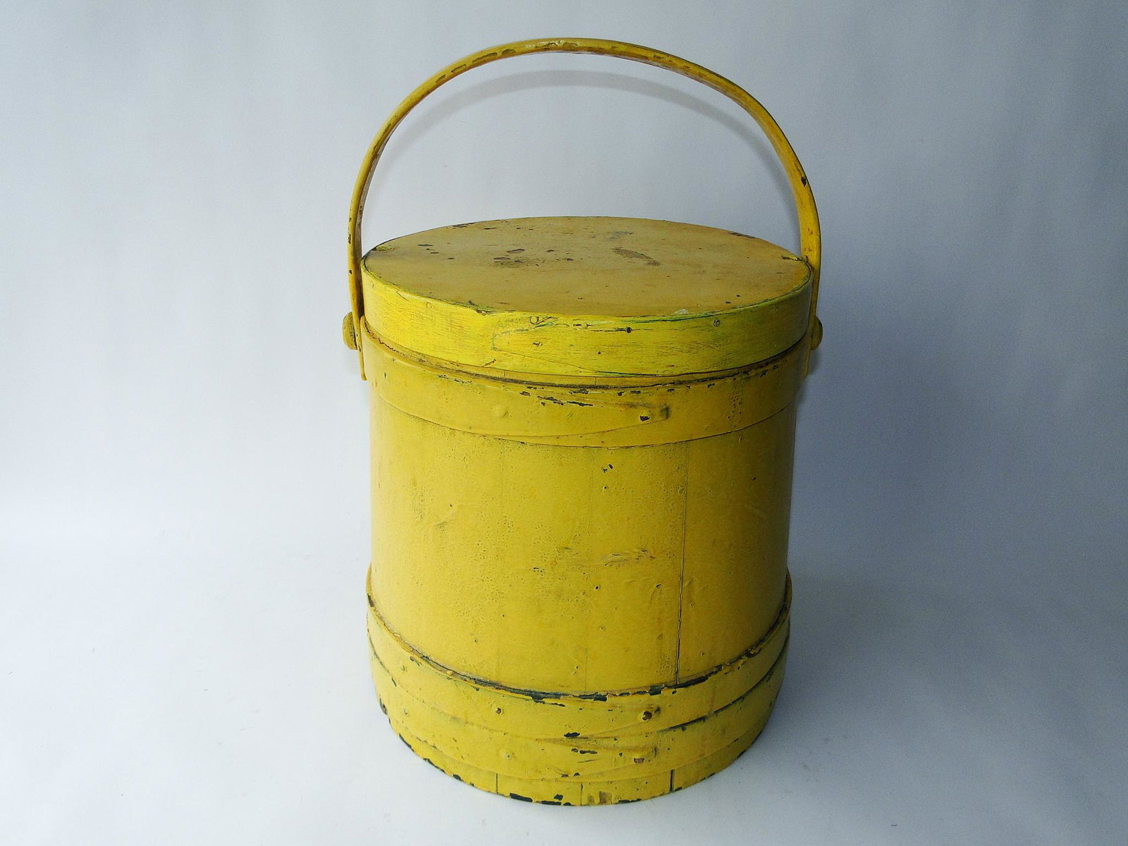 EARLY 19TH C PAINTED FIRKIN (1 of 4)