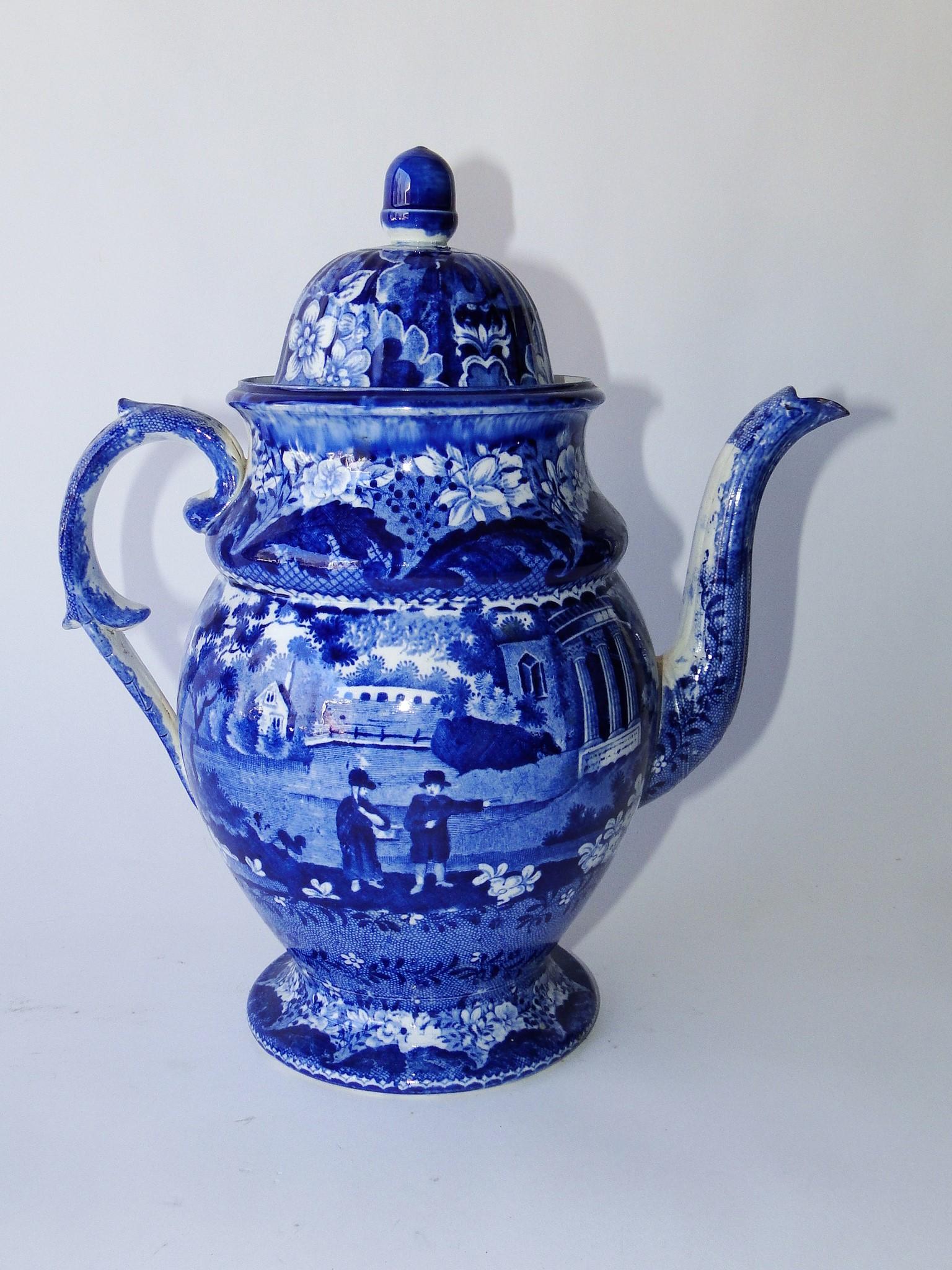 EARLY STAFFORDSHIRE COFFEE POT (1 of 7)