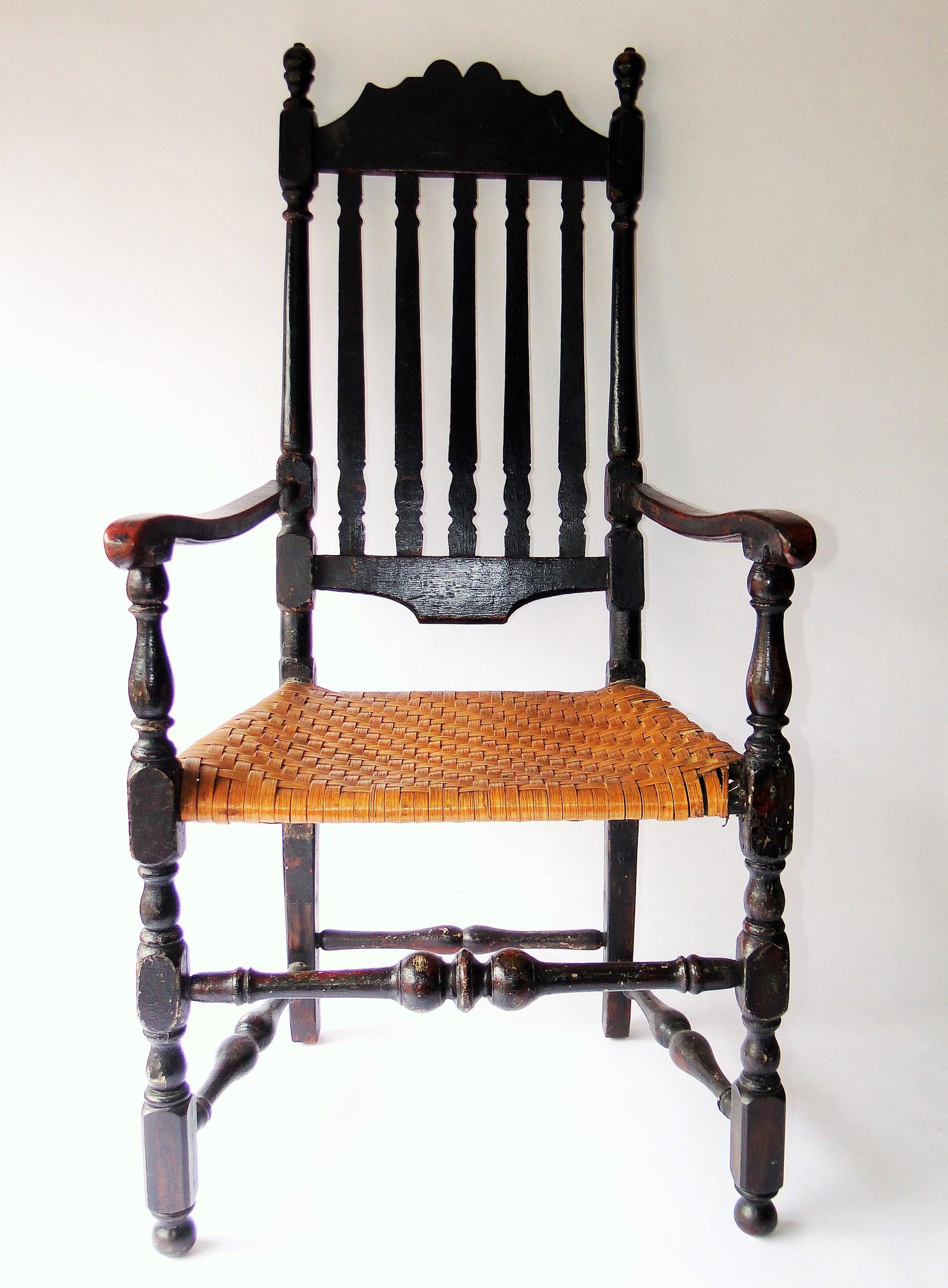 WILLIAM AND MARY BANNISTER BACK ARM CHAIR (1 of 6)