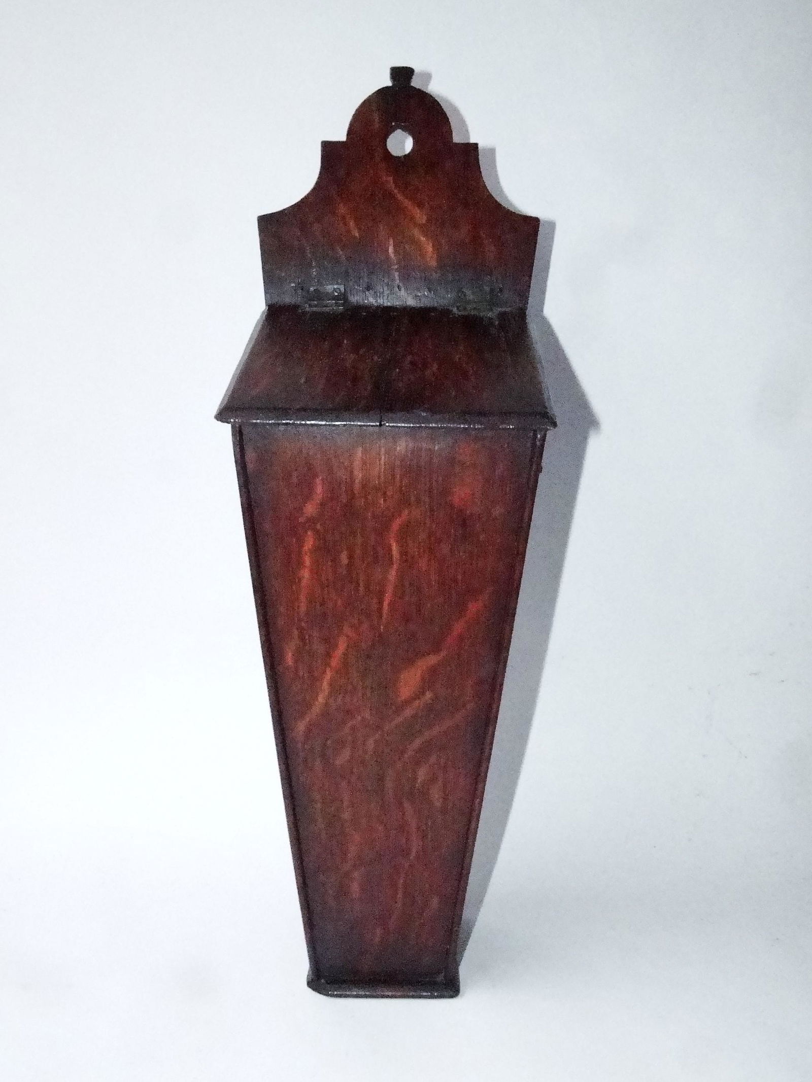 19TH C OAK HANGING PIPE BOX (1 of 3)