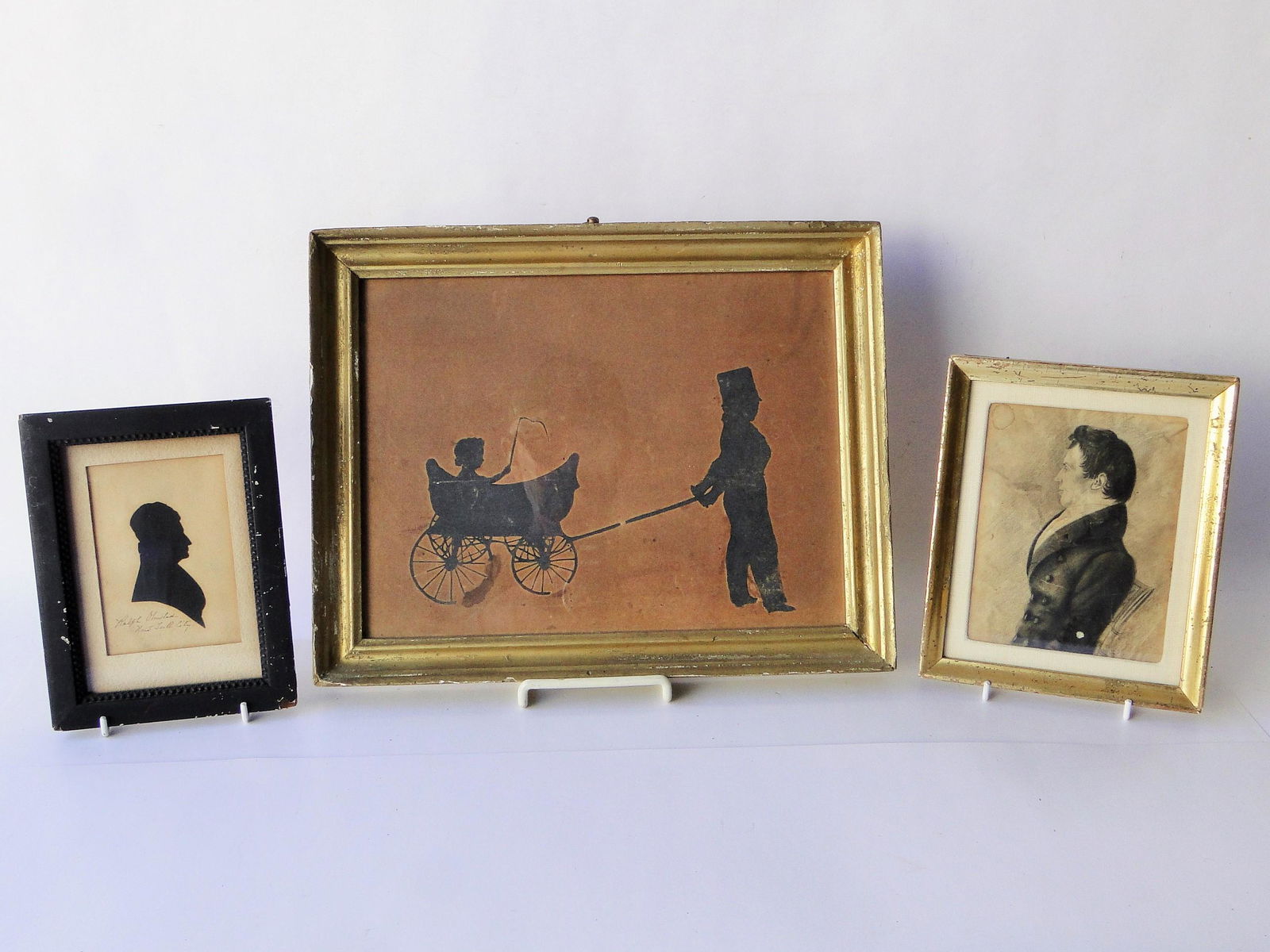 THREE MISC. FRAMED SILHOUETTES (1 of 1)
