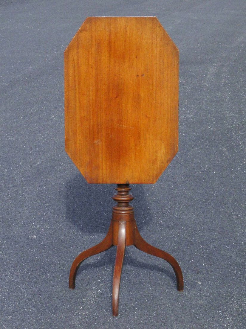EARLY OCTAGONAL TILT TOP CANDLESTAND (1 of 5)
