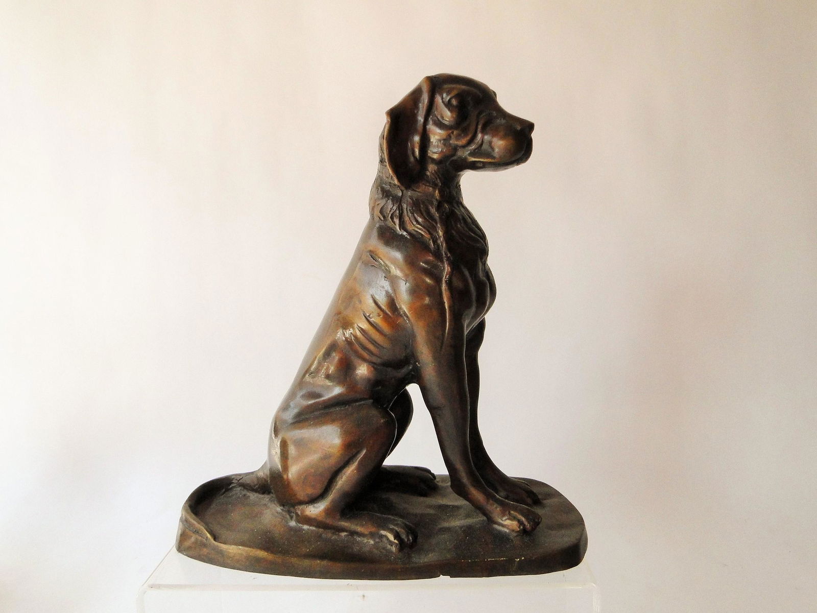 BRONZE SITTING DOG (1 of 4)