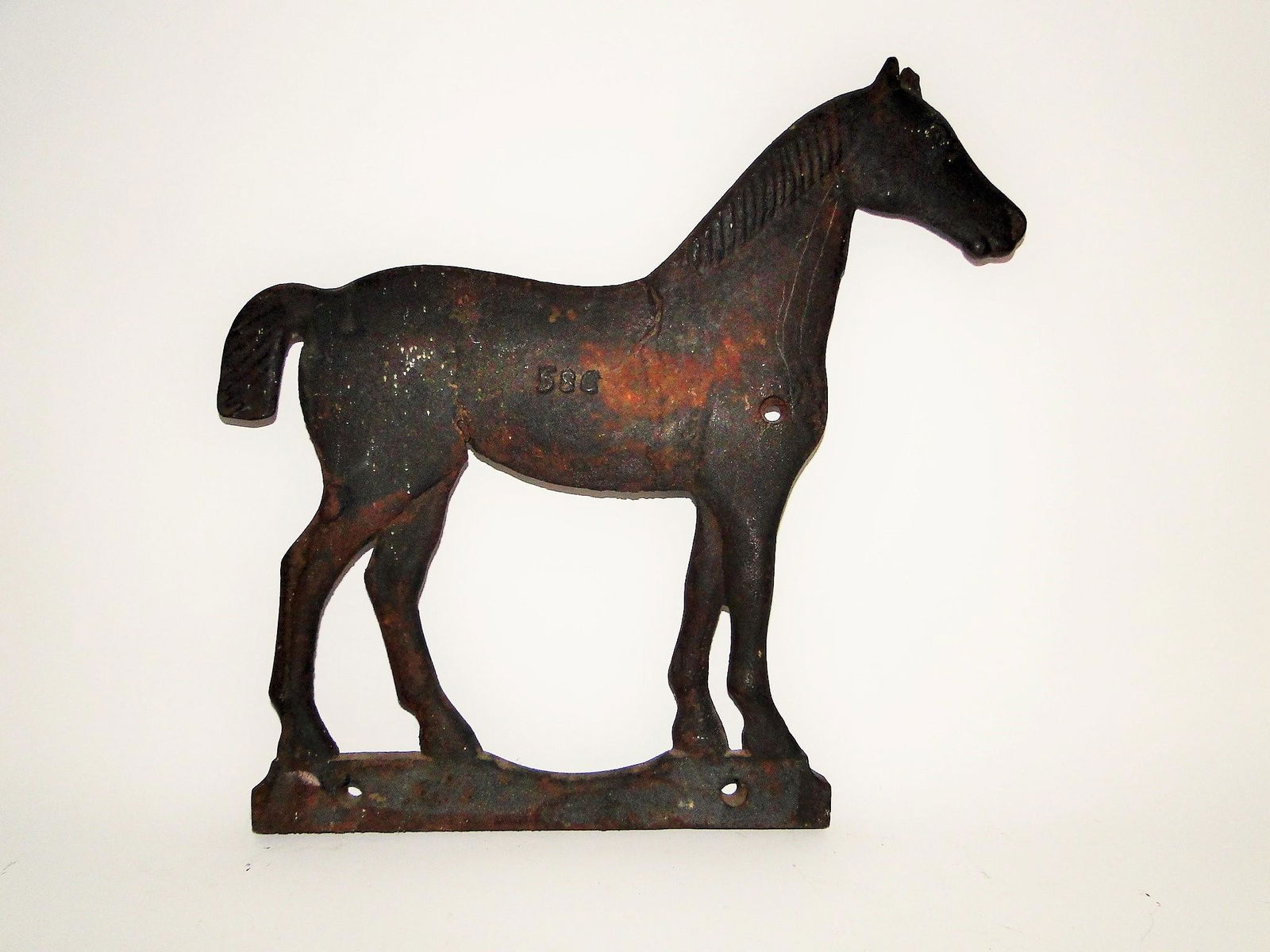 CAST IRON HORSE WINDMILL WEIGHT (1 of 2)