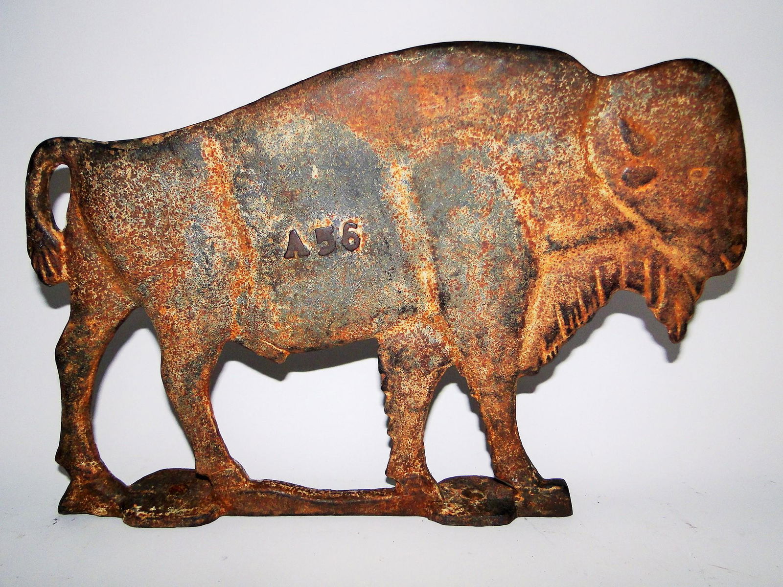 C. 1900 BUFFALO CAST IRON WINDMILL WEIGHT (1 of 3)