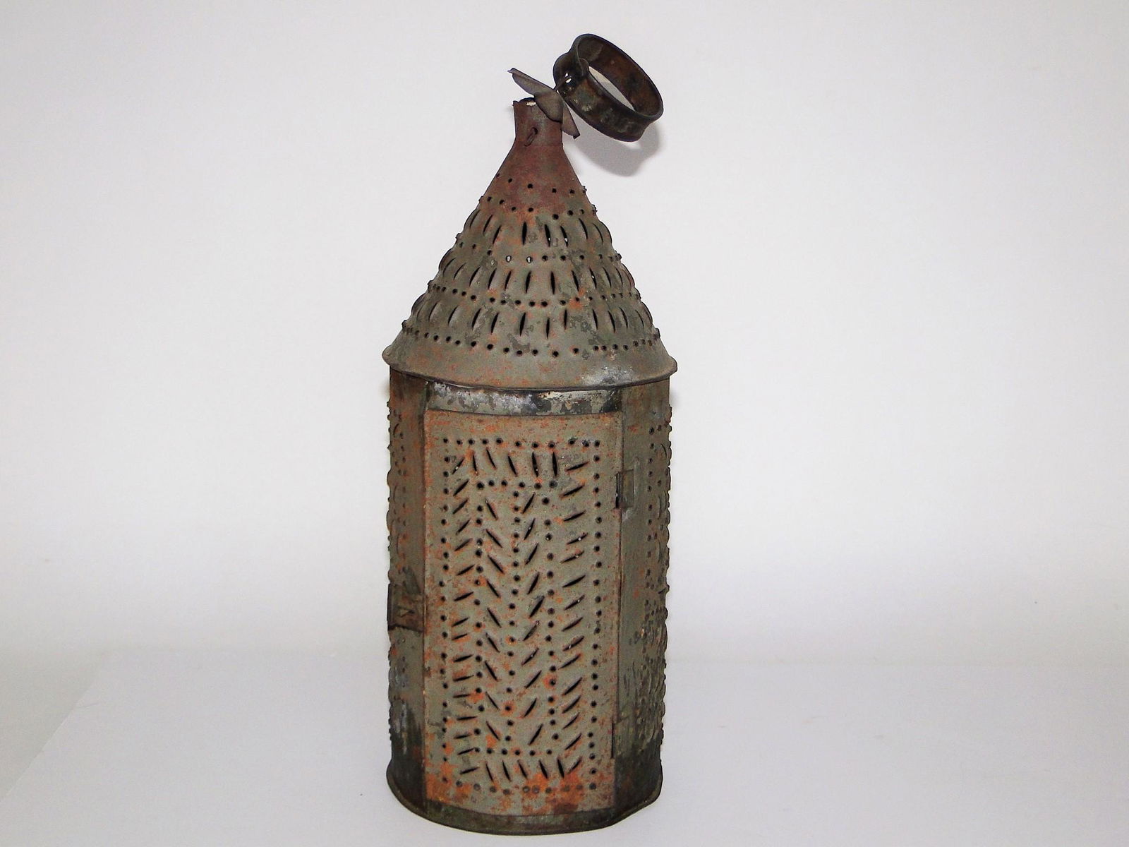 EARLY PIERCED TIN LANTERN (1 of 2)