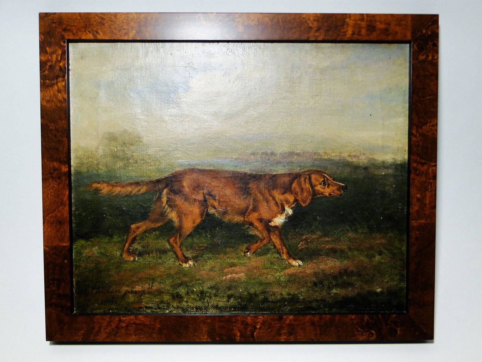 O/C PAINTING OF A POINTER DOG (1 of 2)
