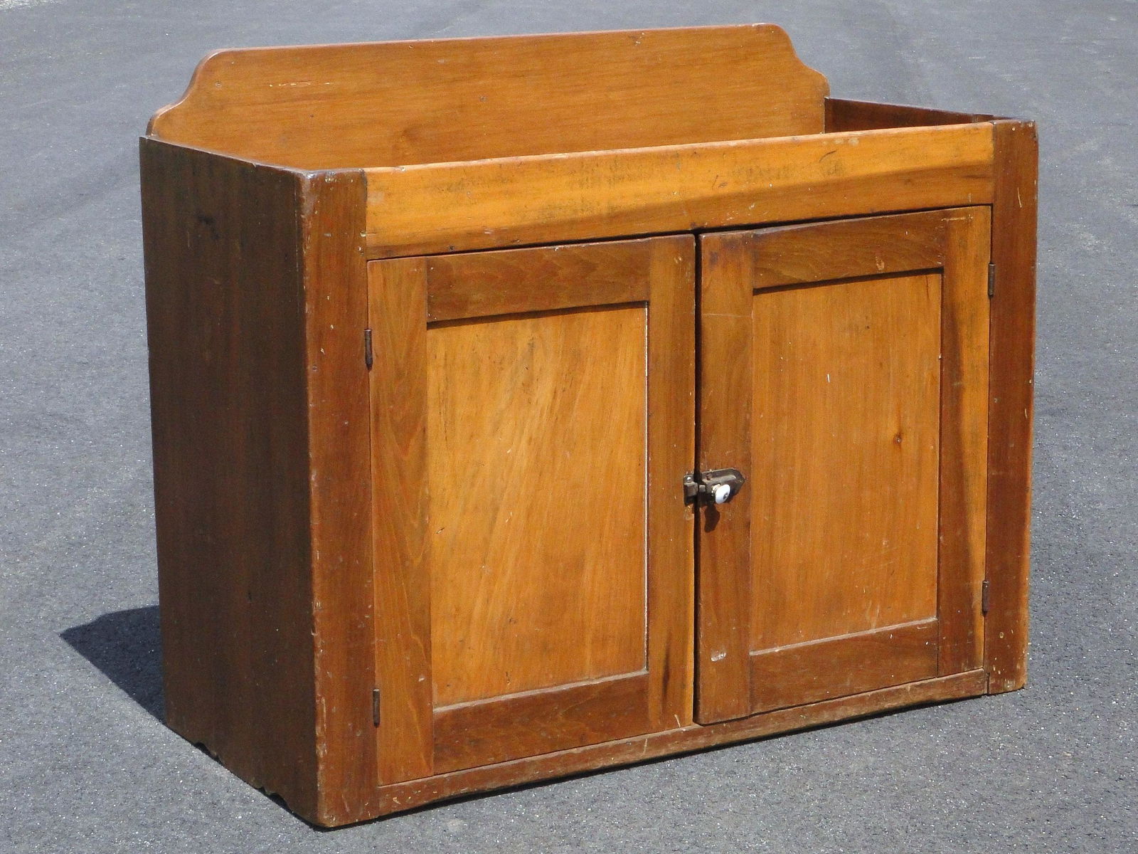 19TH C TWO DOOR DRY SINK (1 of 3)