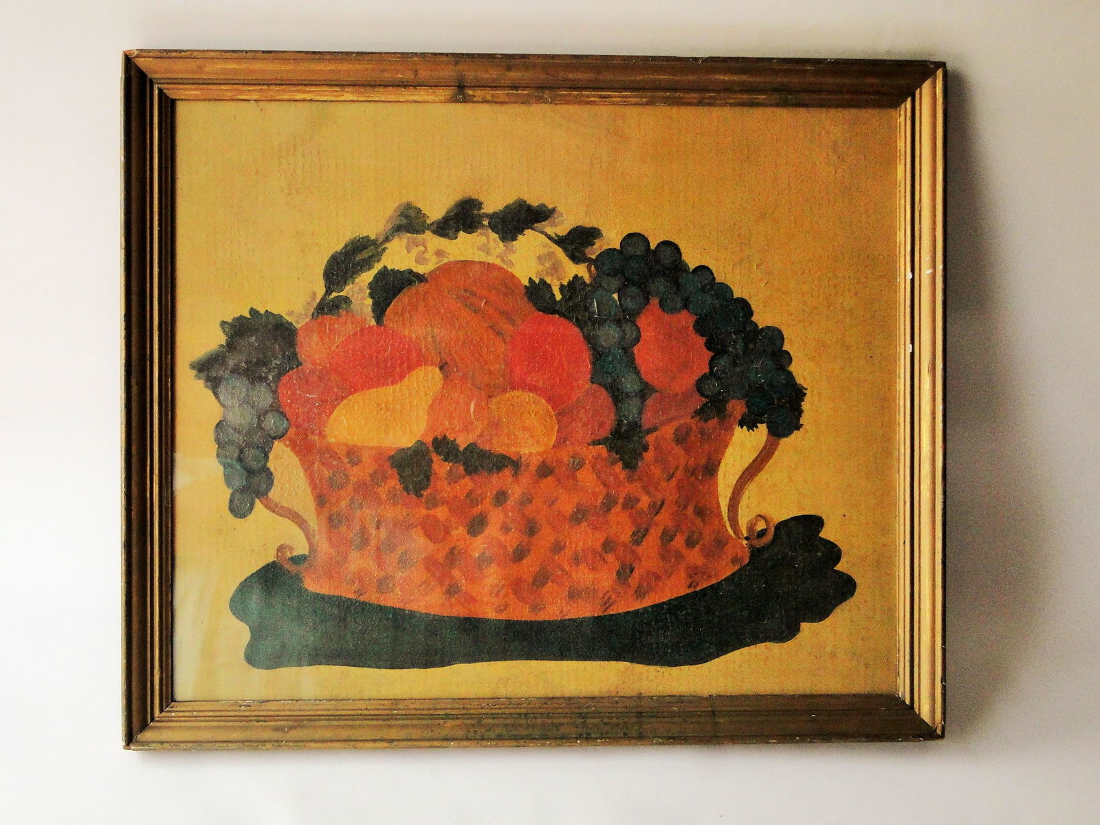 CIRCA 1830 NAIVE WATERCOLOR THEOREM (1 of 4)