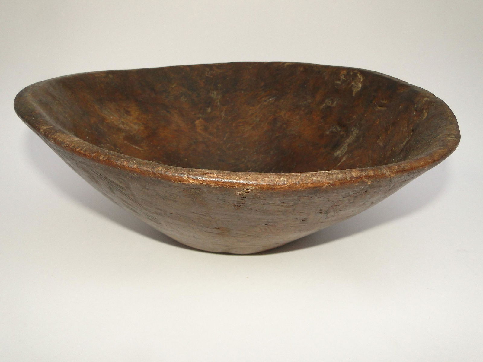 EARLY BURL WOOD BOWL (1 of 5)