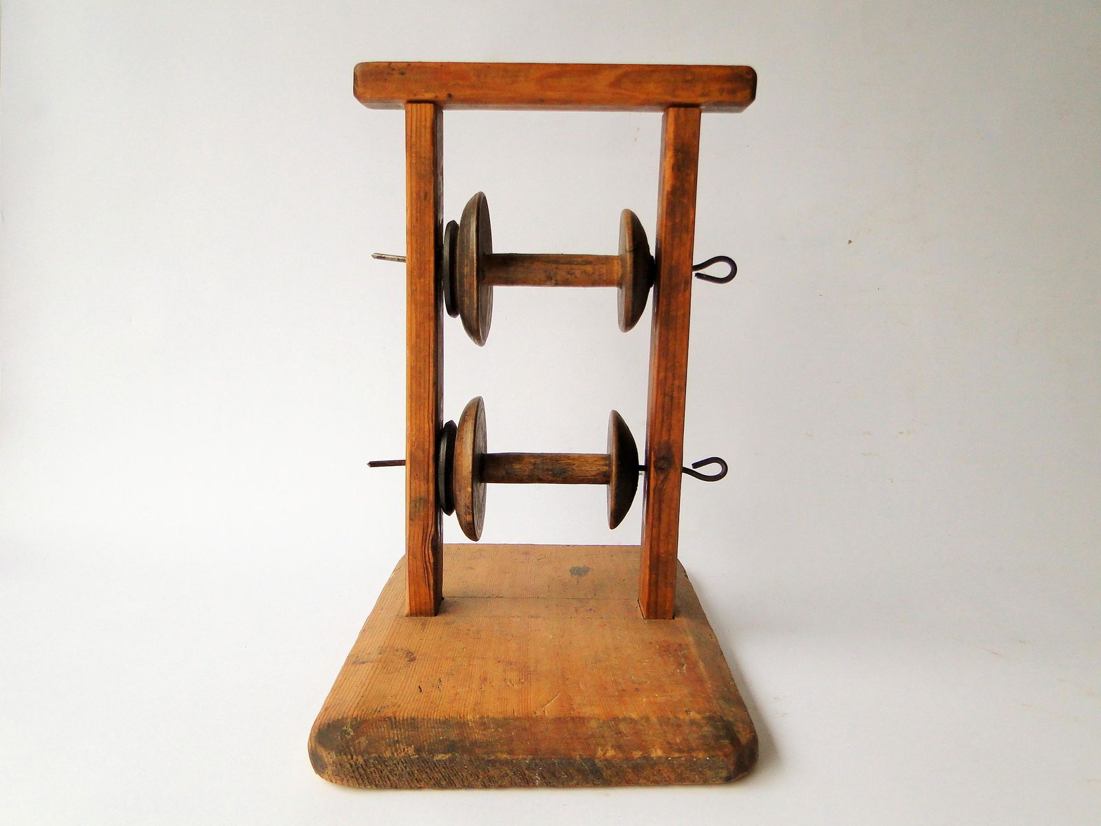 18TH C - 19TH C WEAVERS SPOOL RACK (1 of 3)
