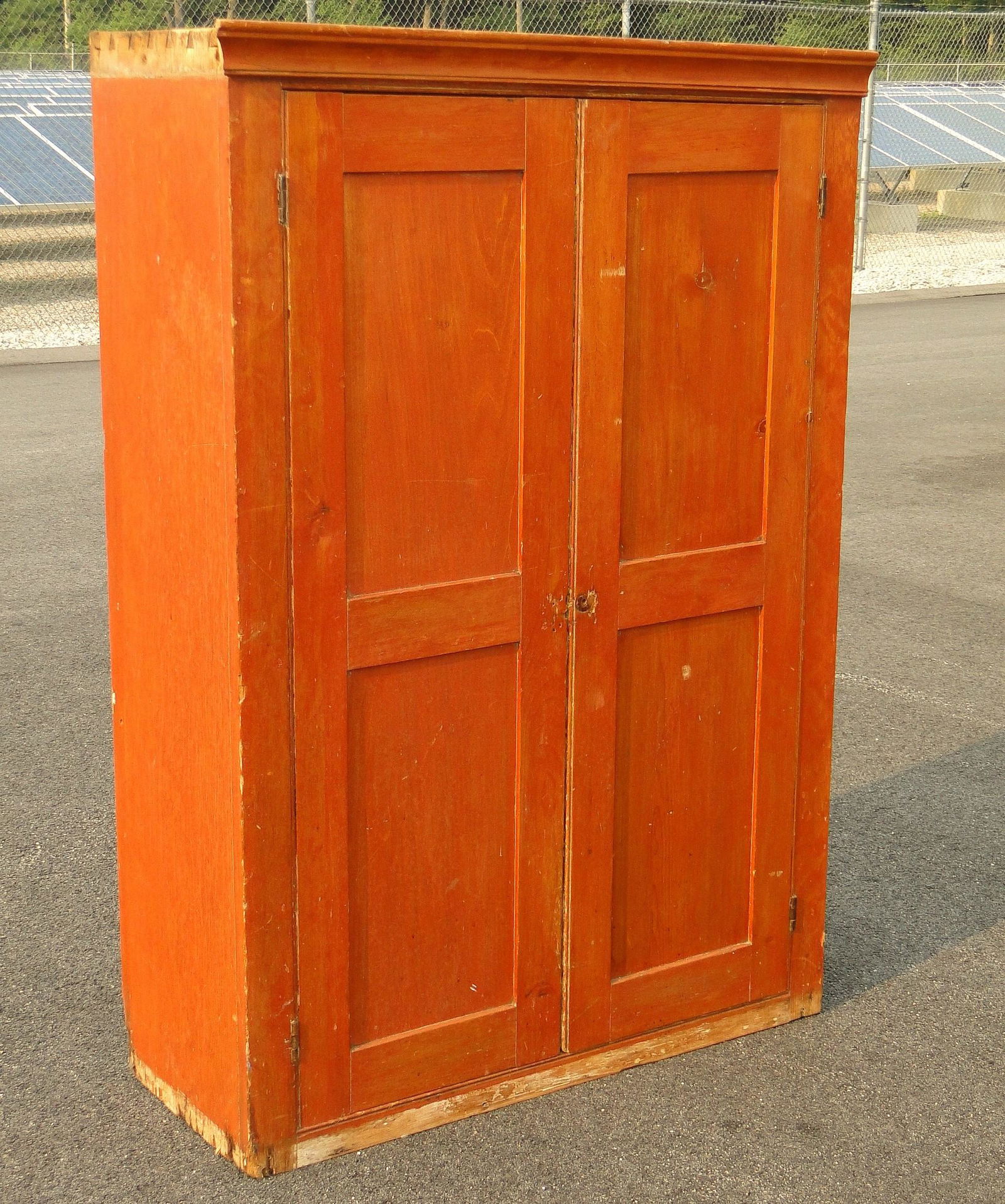 19TH C TWO DOOR JELLY CUPBOARD (1 of 4)