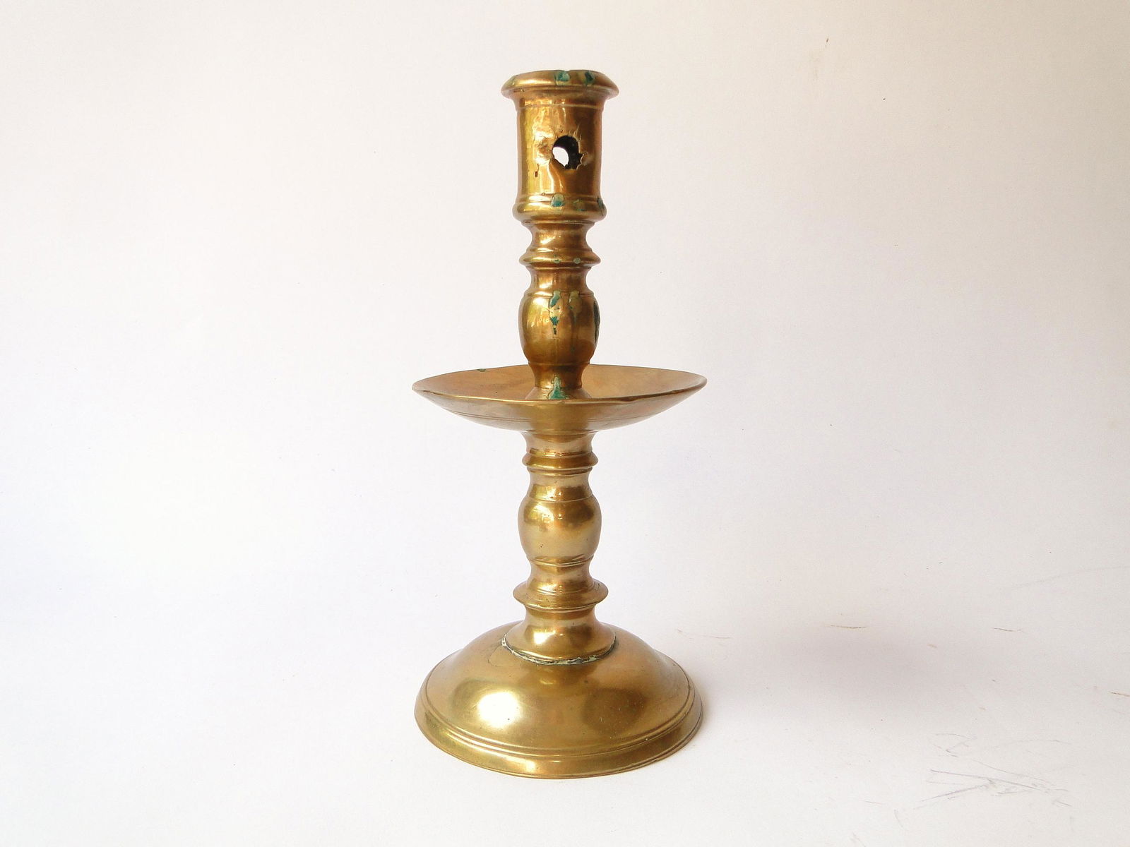 17TH C DUTCH CANDLESTICK (1 of 3)