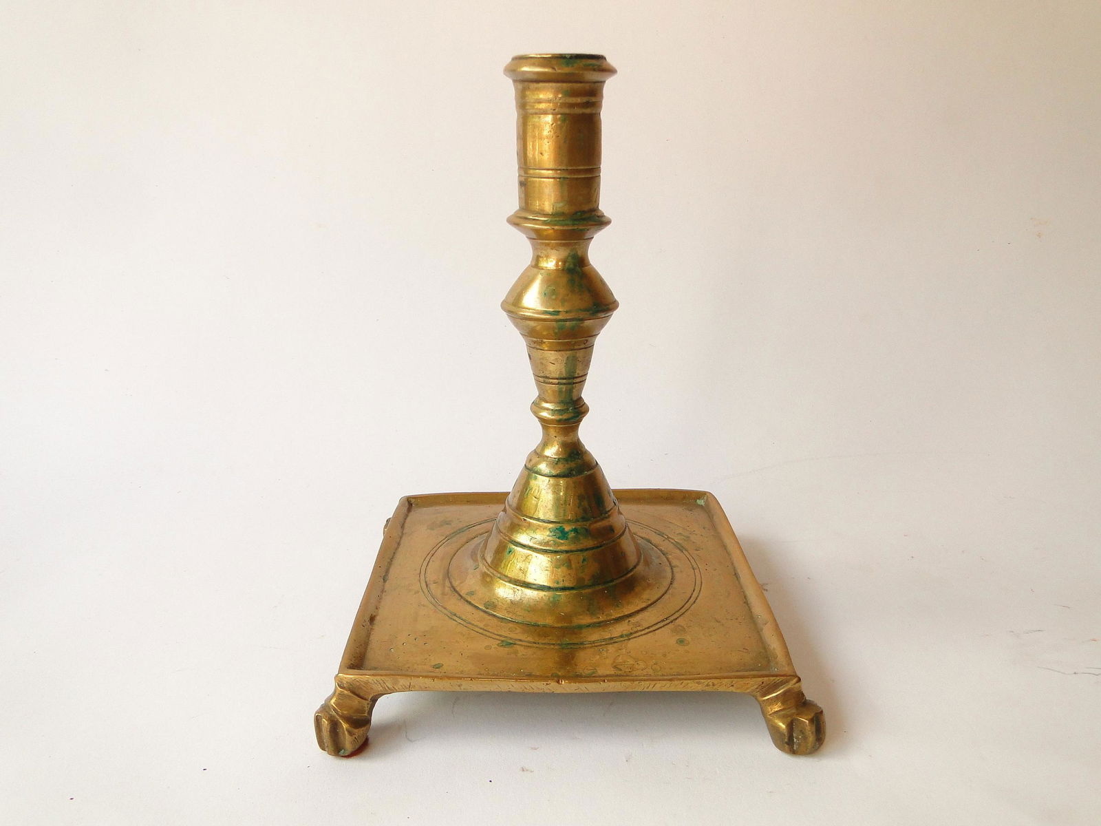 EARLY 18TH C SPANISH CANDLESTICK (1 of 3)
