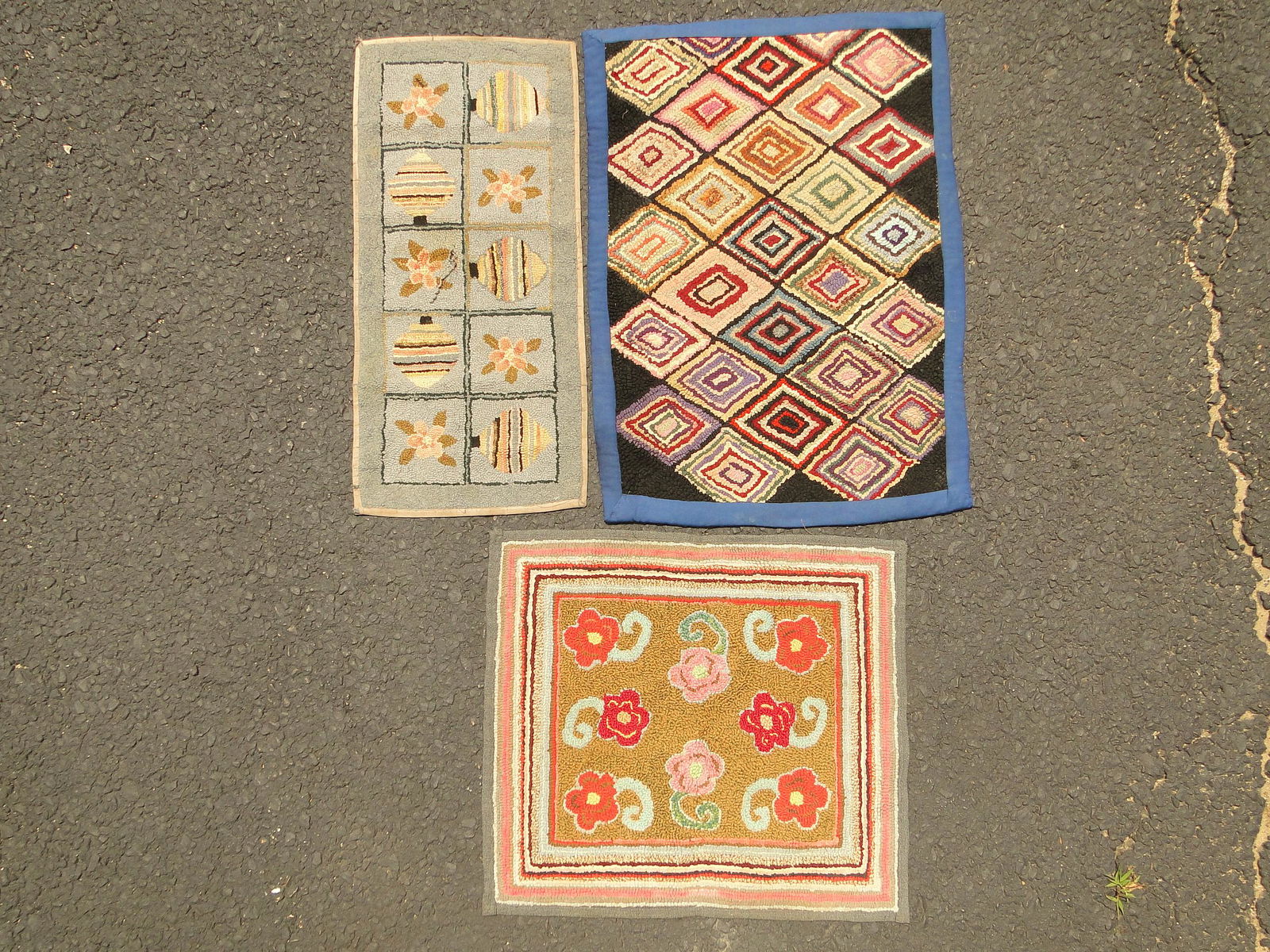 THREE HOOKED RUGS (1 of 1)