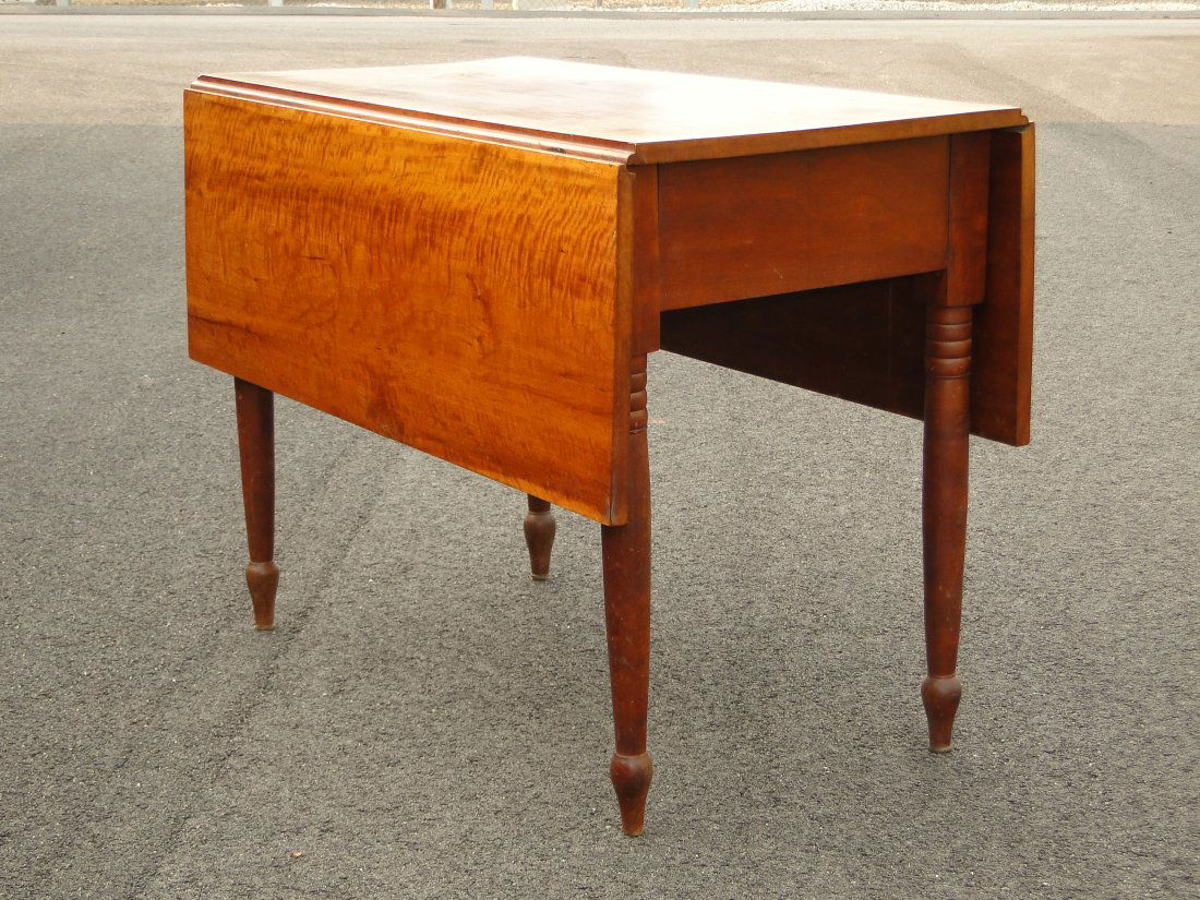 19TH C CHERRY PEMBROKE TABLE (1 of 3)