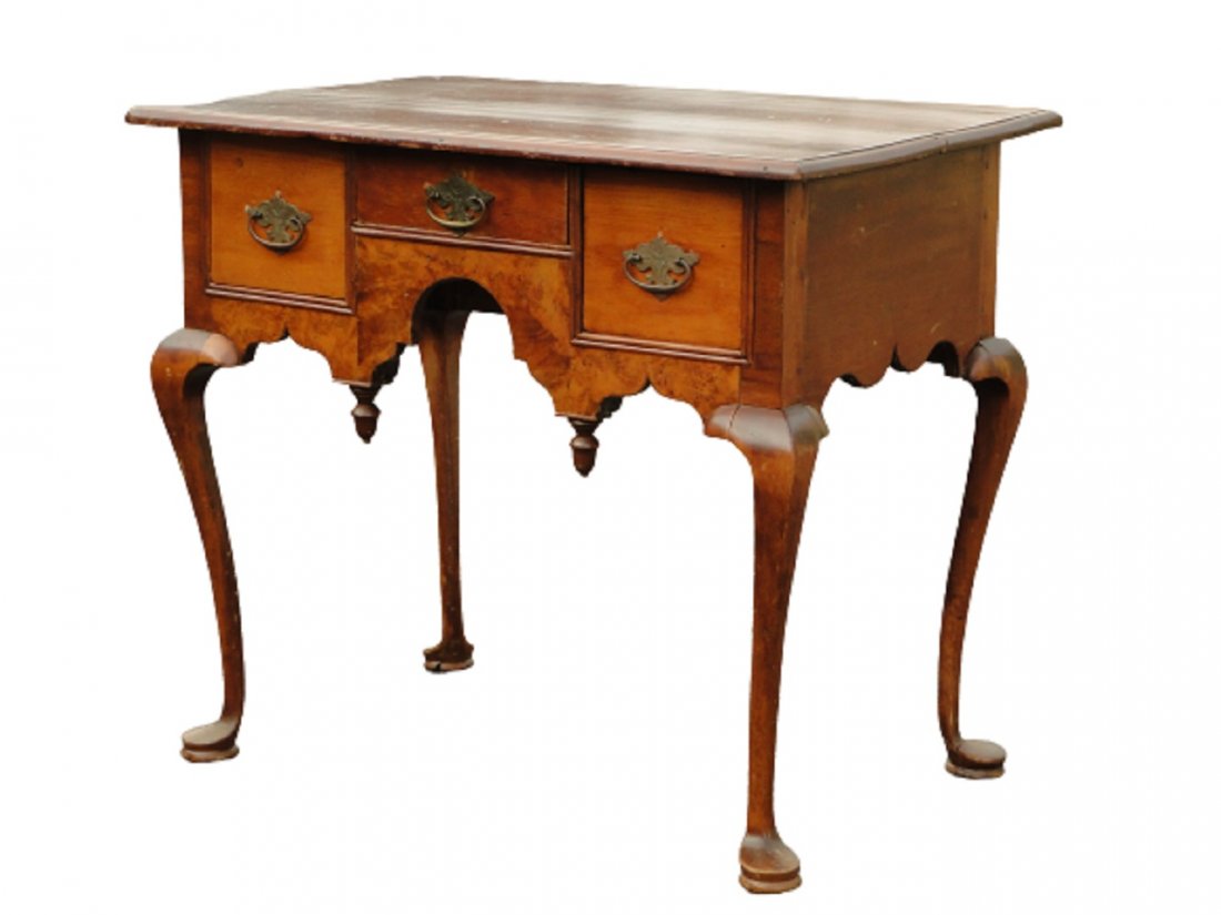 18TH C QUEEN ANNE LOWBOY (1 of 6)