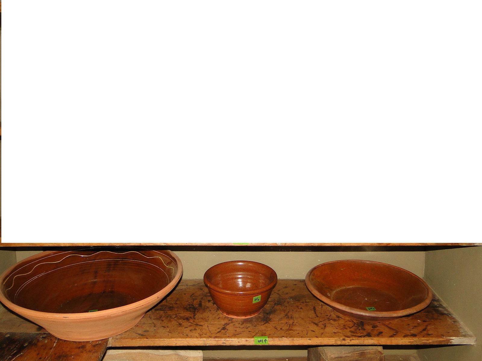 GROUPING OF REDWARE BOWLS (1 of 3)