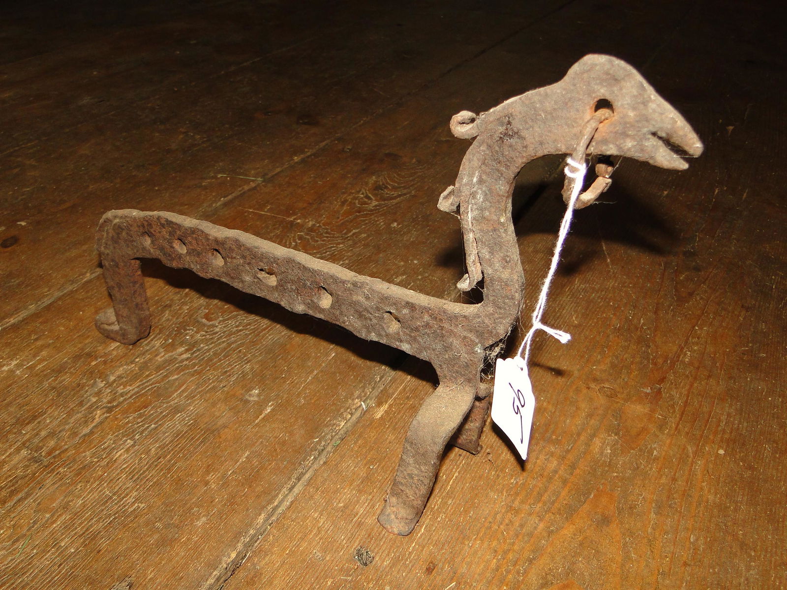 EARLY IRON HORSE SPIT HOLDER (1 of 2)