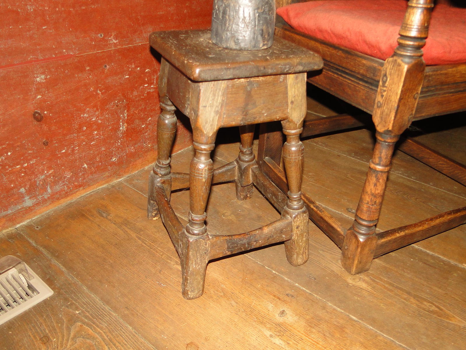 18TH C JOINT STOOL (1 of 2)