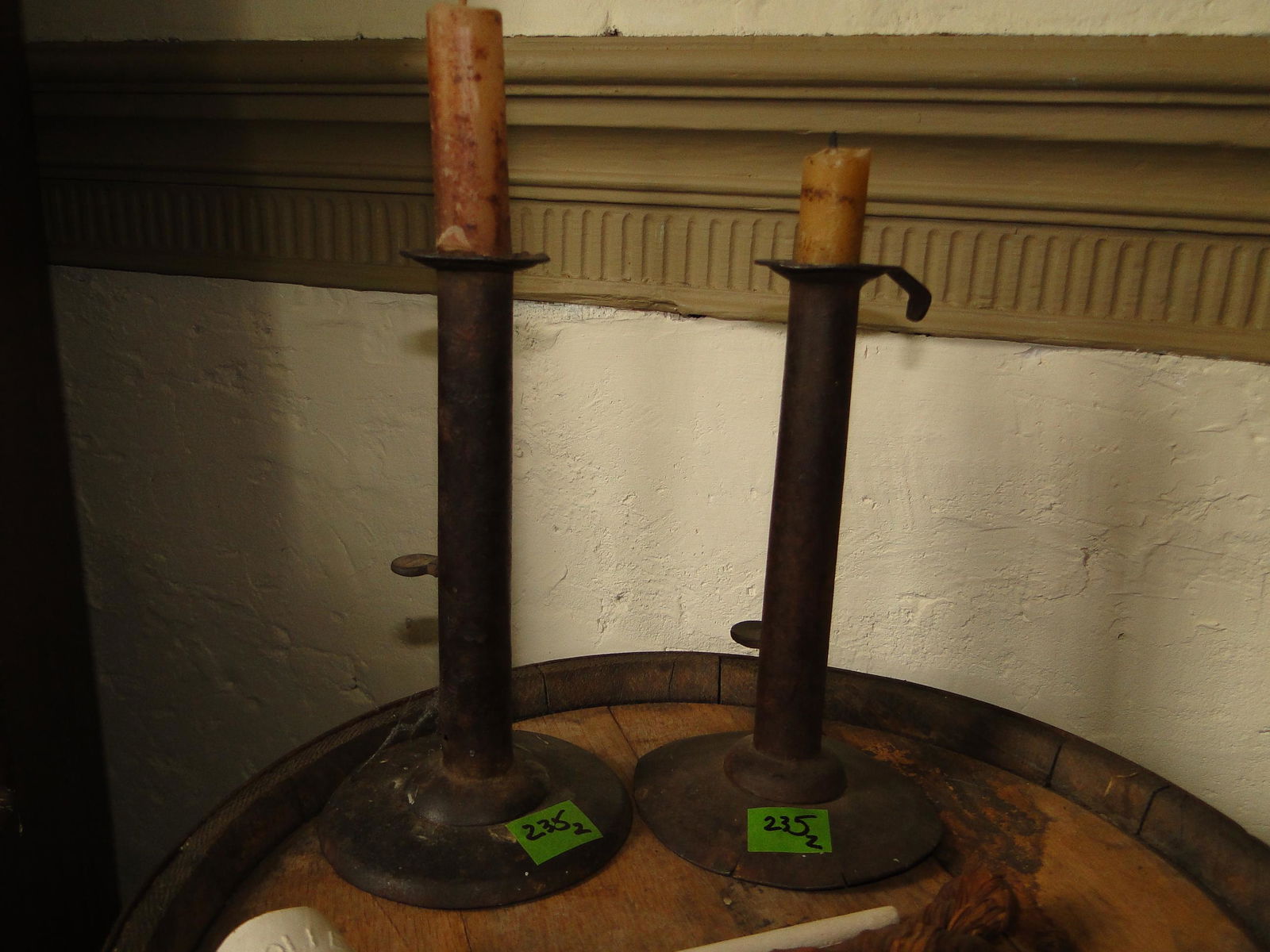 PAIR HOGSCRAPER CANDLESTICKS (1 of 1)